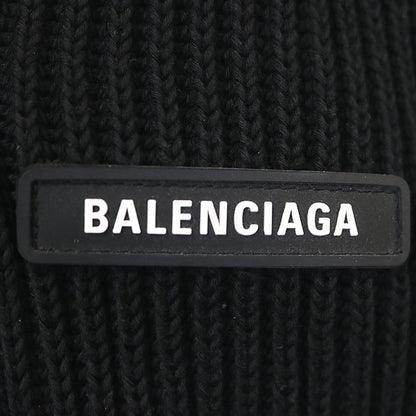 BALENCIAGA 2023 Driver's Knit Double Zip Hoodie Black Size 1