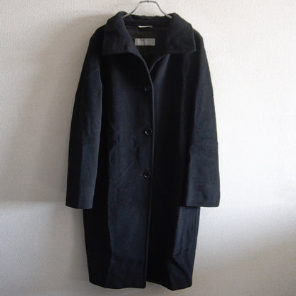 Max Mara Pure Wool Coat Black Size 38