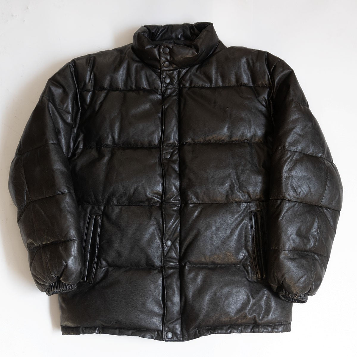 WIND ARMOR Leather Down Jacket Black Size L