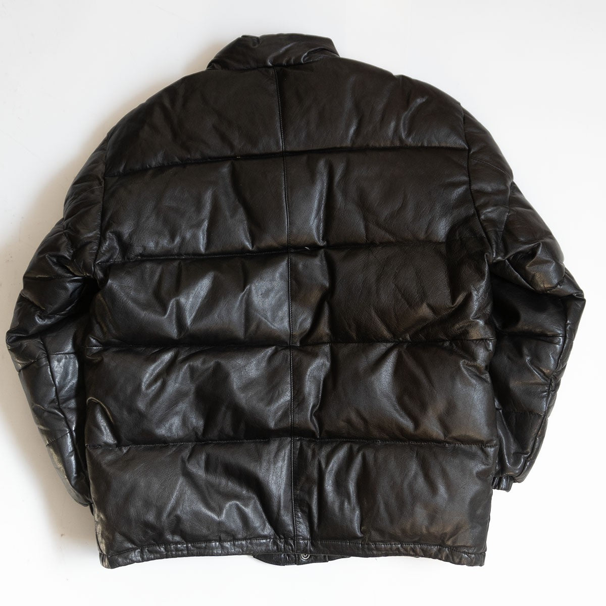 WIND ARMOR Leather Down Jacket Black Size L