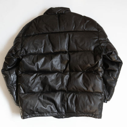 WIND ARMOR Leather Down Jacket Black Size L