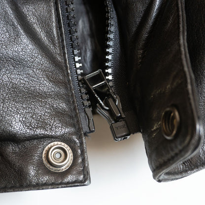 WIND ARMOR Leather Down Jacket Black Size L