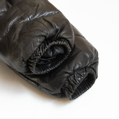WIND ARMOR Leather Down Jacket Black Size L