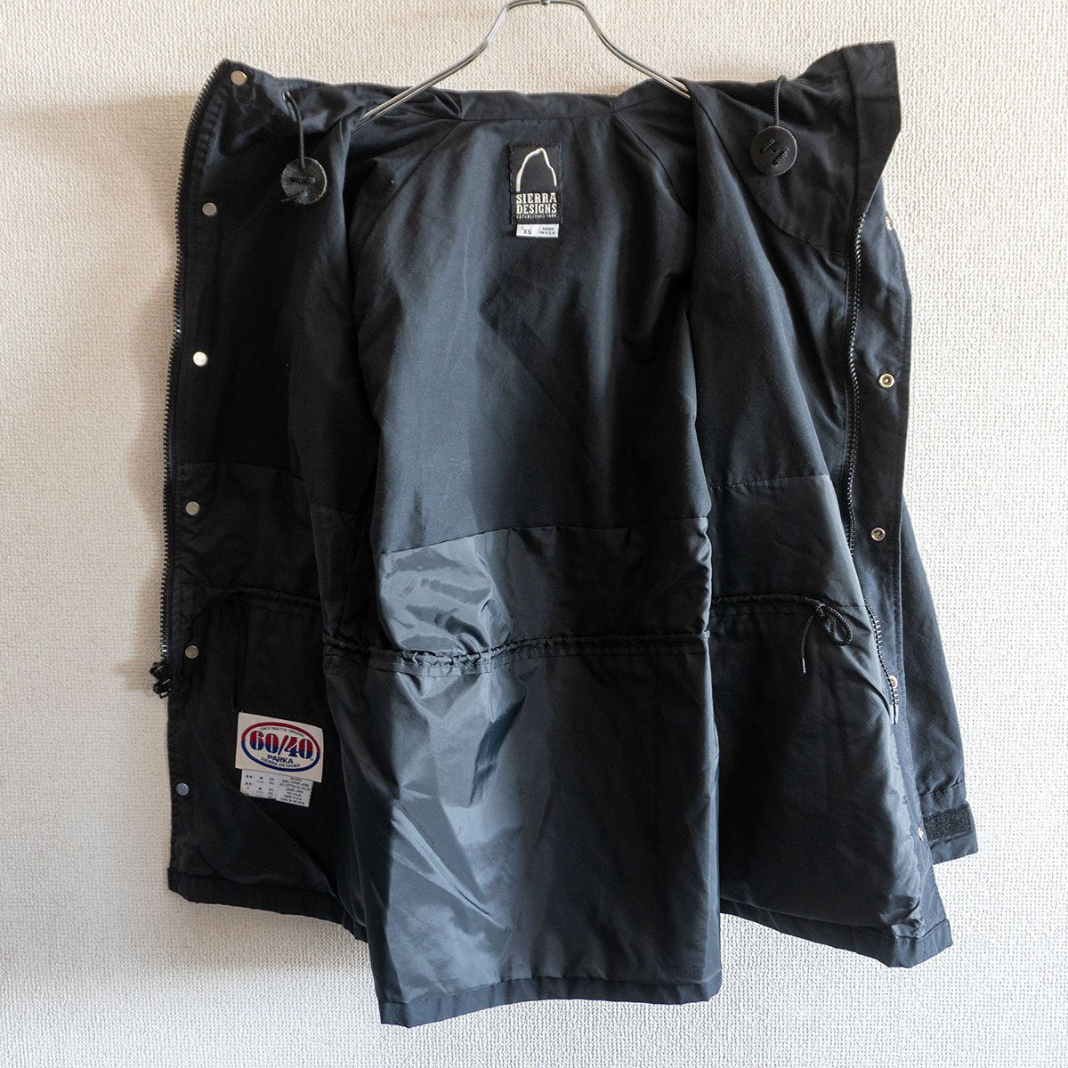 Sierra Designs USA 60/40 Mountain Parka Jacket Black Size XS