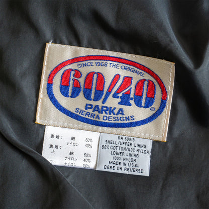 Sierra Designs USA 60/40 Mountain Parka Jacket Black Size XS