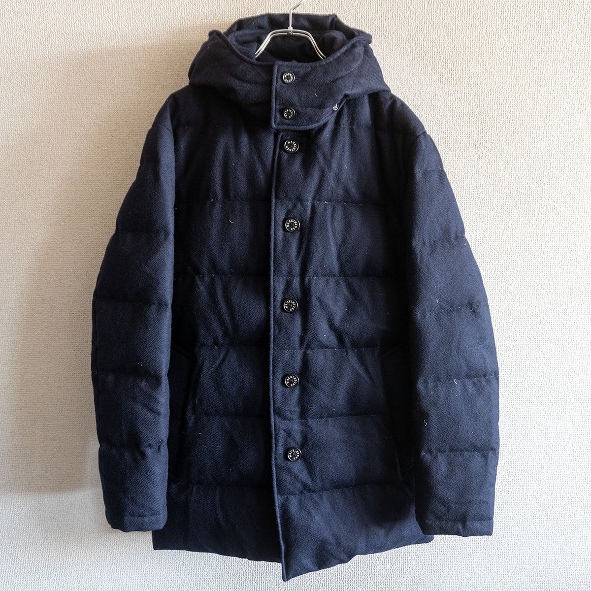 MACKINTOSH LONDON Wool Down Jacket Blue Size 40