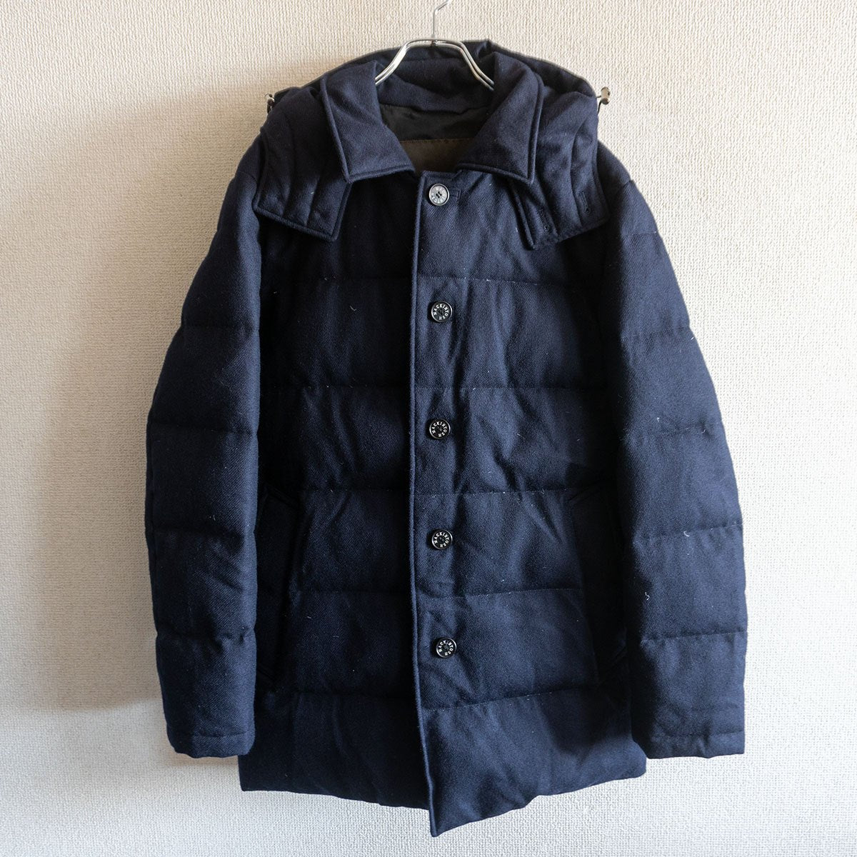 MACKINTOSH LONDON Wool Down Jacket Blue Size 40