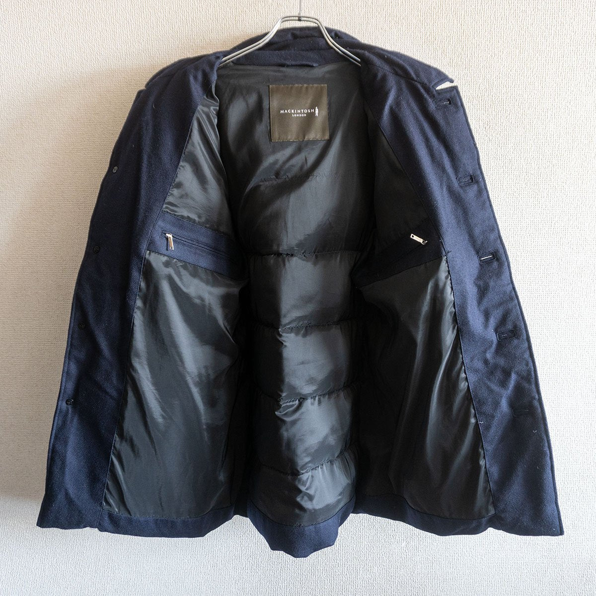 MACKINTOSH LONDON Wool Down Jacket Blue Size 40