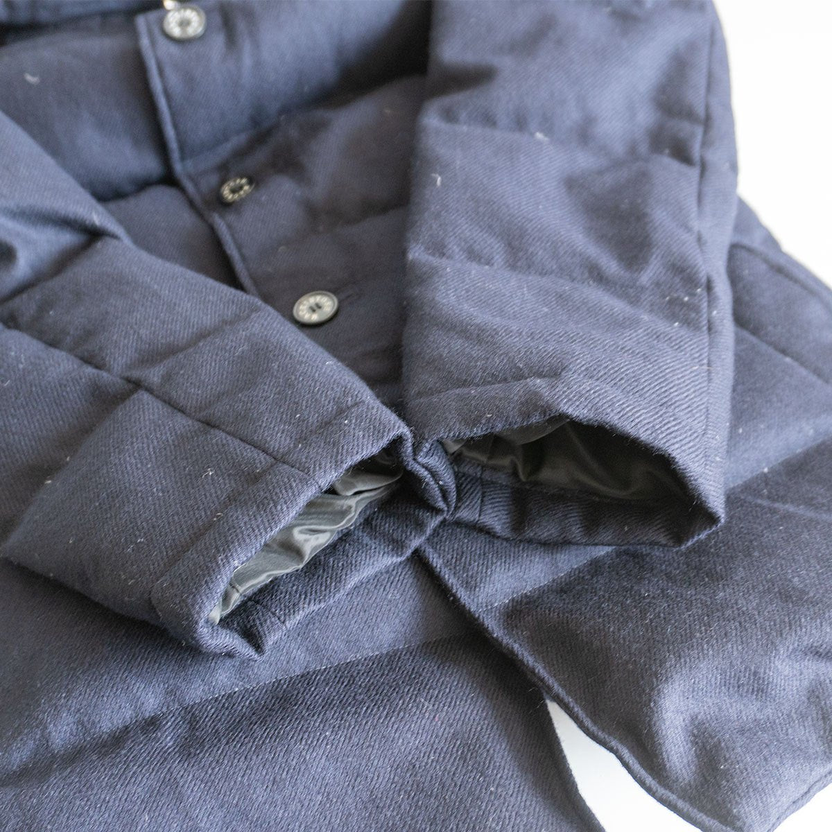 MACKINTOSH LONDON Wool Down Jacket Blue Size 40