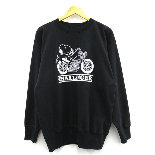 CHALLENGER 26SS Snoopy Crewneck Hoodie Black Size M