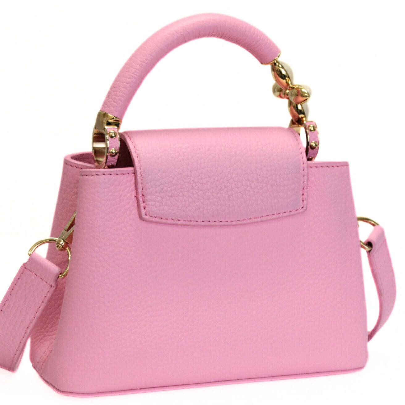 LOUIS VUITTON Capucines Mini Bag Pink Size ONE SIZE