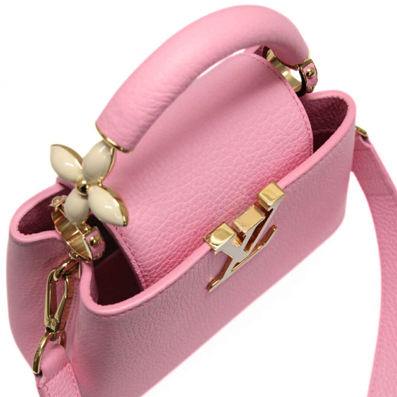 LOUIS VUITTON Capucines Mini Bag Pink Size ONE SIZE