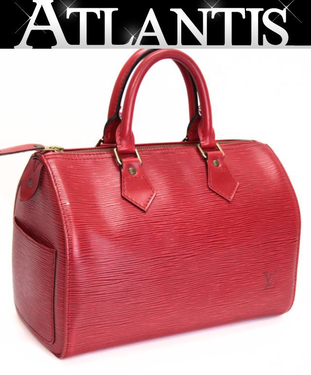 LOUIS VUITTON Speedy 25 Epi Castilian Red Handbag Size ONE SIZE