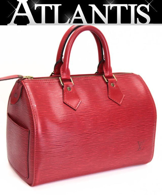 LOUIS VUITTON Speedy 25 Epi Castilian Red Handbag Size ONE SIZE