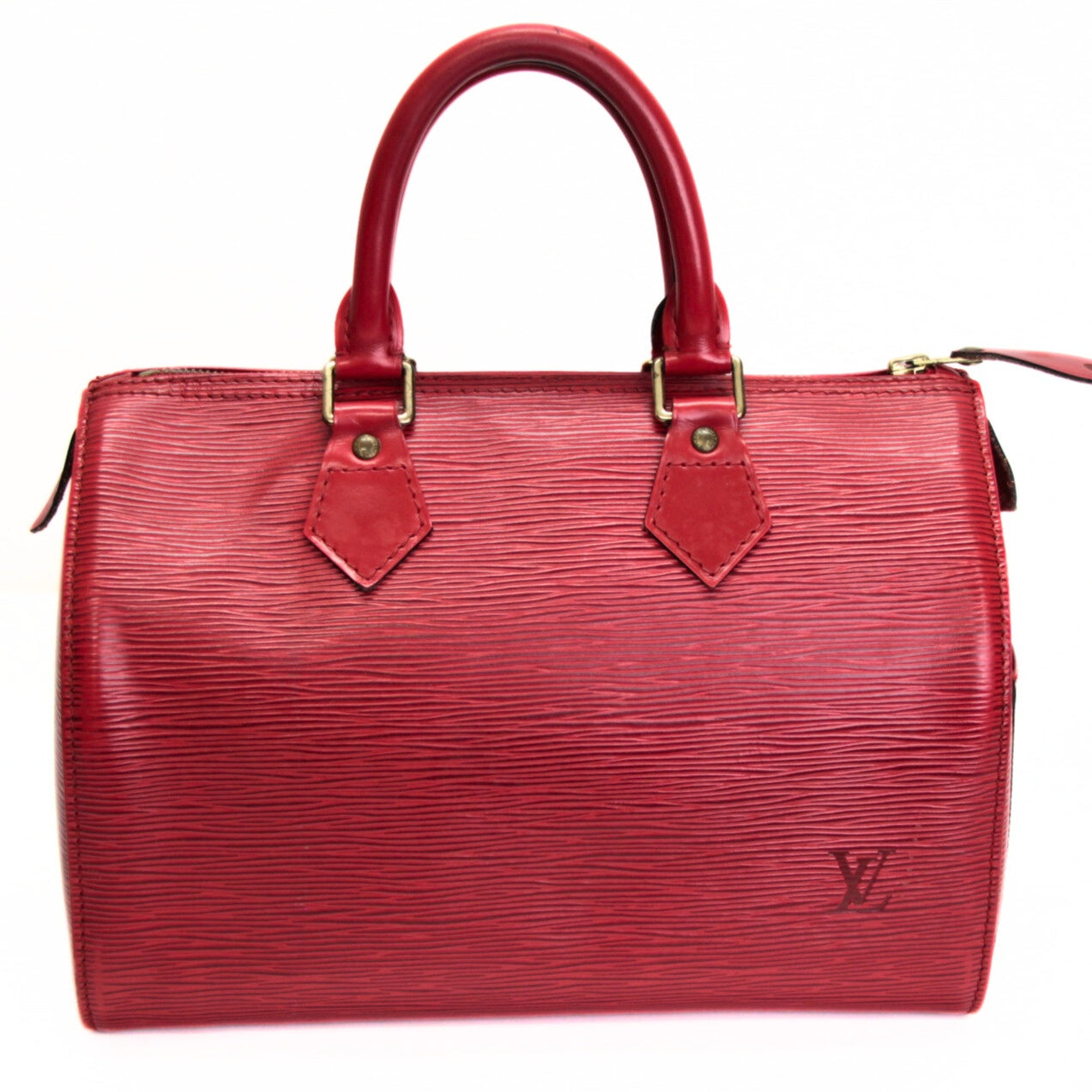 LOUIS VUITTON Speedy 25 Epi Castilian Red Handbag Size ONE SIZE