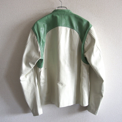 HAROLDS GEAR Horsehide Single Rider Jacket Green Size L