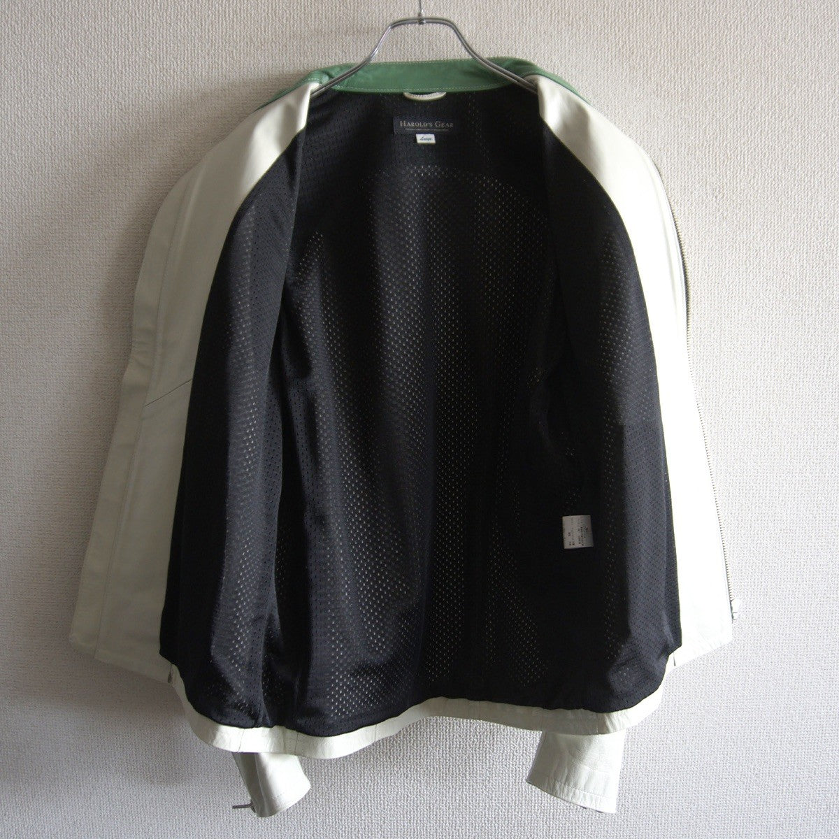 HAROLDS GEAR Horsehide Single Rider Jacket Green Size L