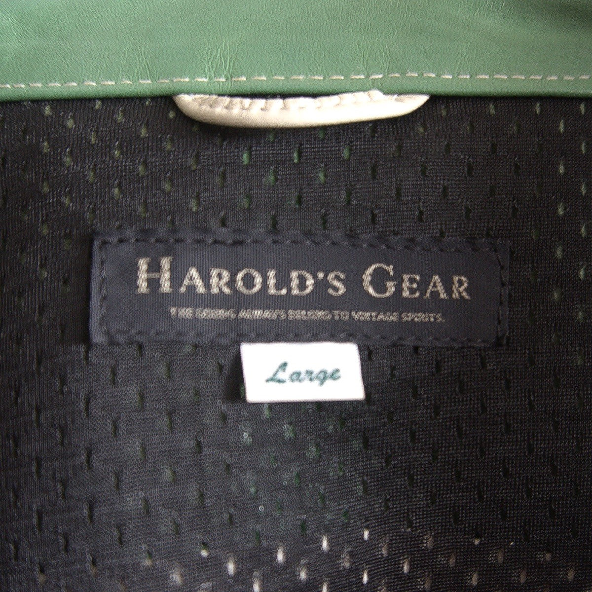 HAROLDS GEAR Horsehide Single Rider Jacket Green Size L
