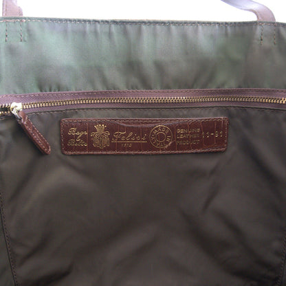 Felisi Croc-embossed Leather Tote Bag Brown