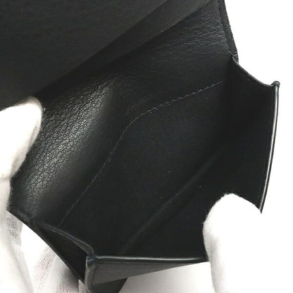 BALENCIAGA Everyday Leather Card Holder Black Card Case Size ONE SIZE