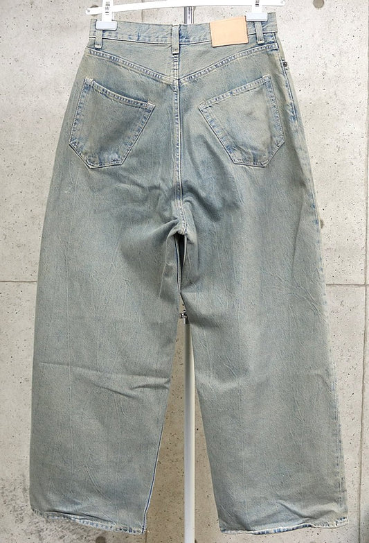 Acne Studios Wide Leg Denim Pants Blue Size 34