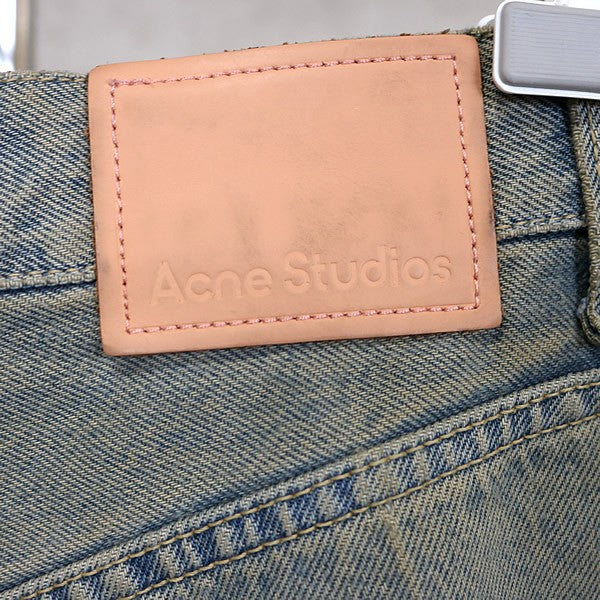Acne Studios Wide Leg Denim Pants Blue Size 34