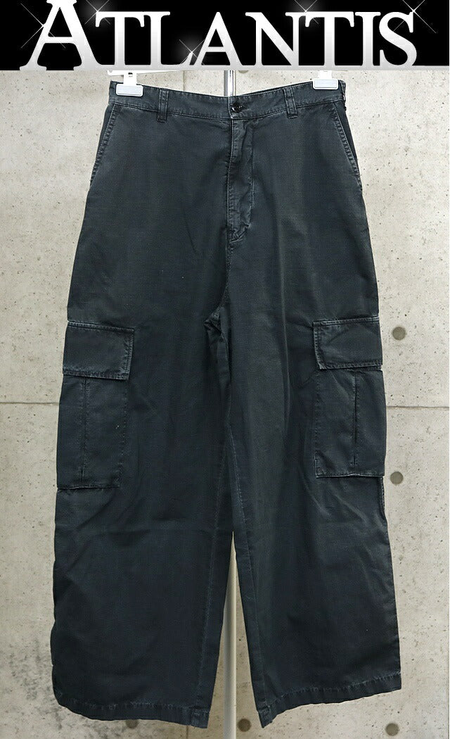 Acne Studios Cotton Cargo Pants Black Size 44