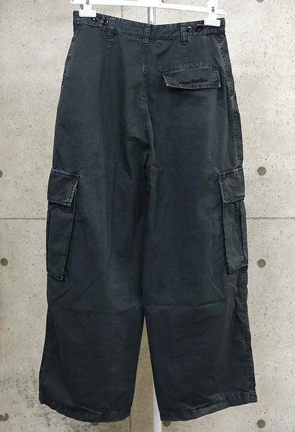 Acne Studios Cotton Cargo Pants Black Size 44