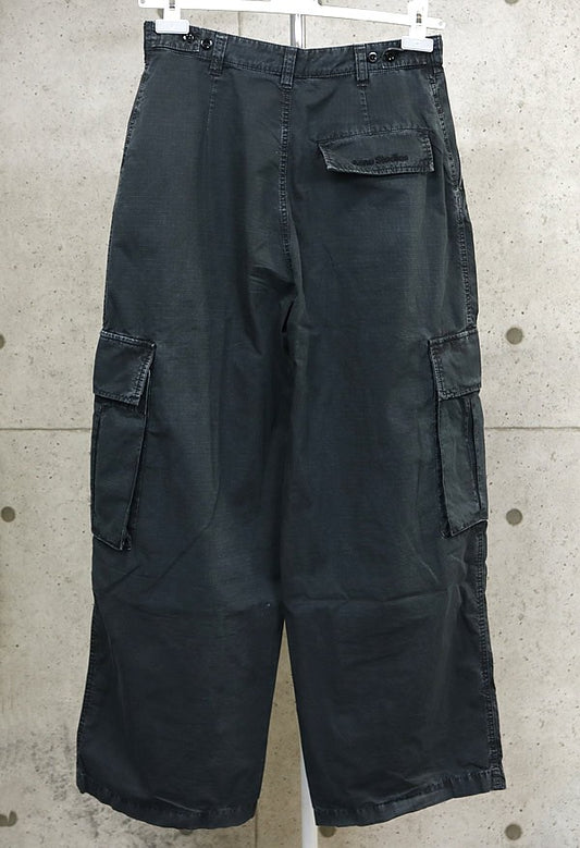 Acne Studios Cotton Cargo Pants Black Size 44