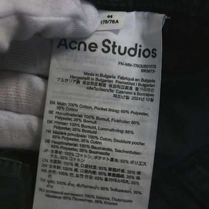 Acne Studios Cotton Cargo Pants Black Size 44