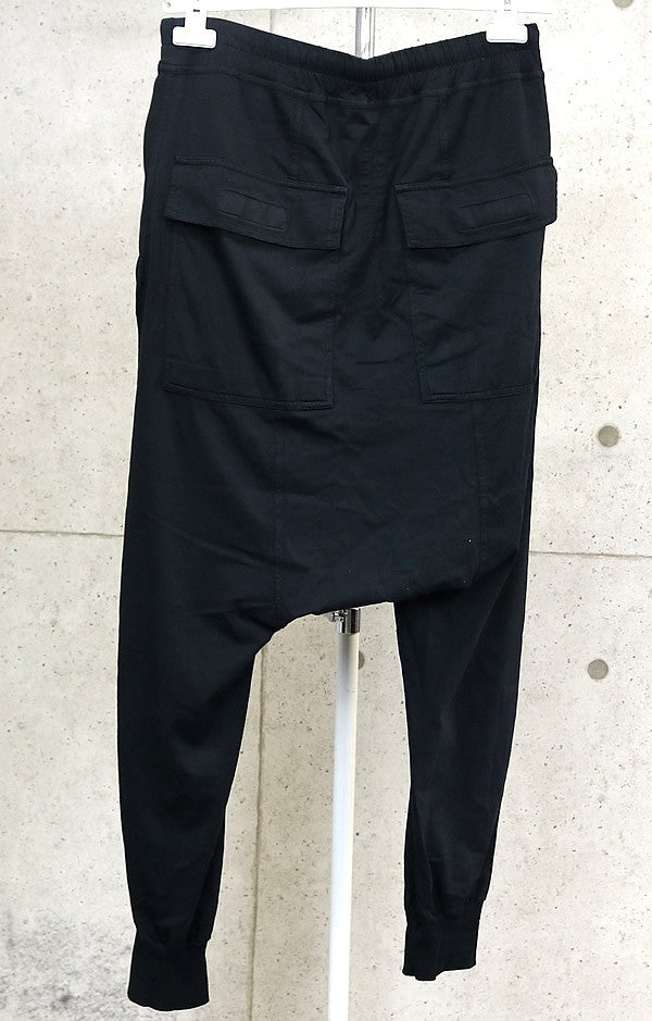 RICK OWENS DRKSHDW Cotton Sarouel Pants Black Size S