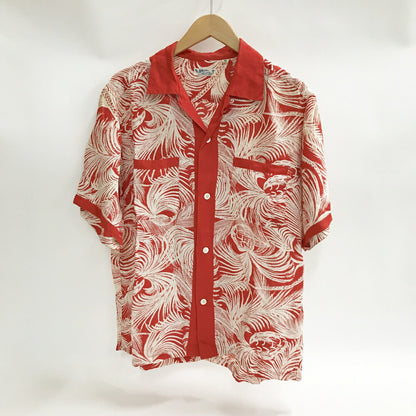 SUN SURF Island Pineapple Short Sleeve Shirt Red Size M