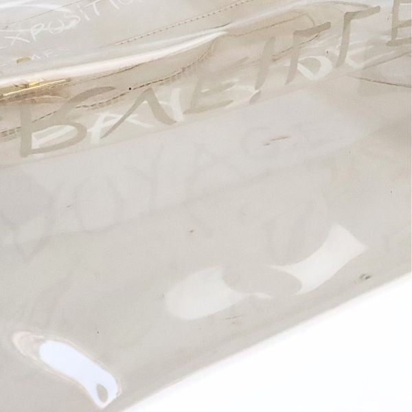 HERMES Vinyl Kelly Clear Handbag Size ONE SIZE