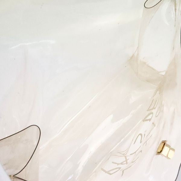 HERMES Vinyl Kelly Clear Handbag Size ONE SIZE