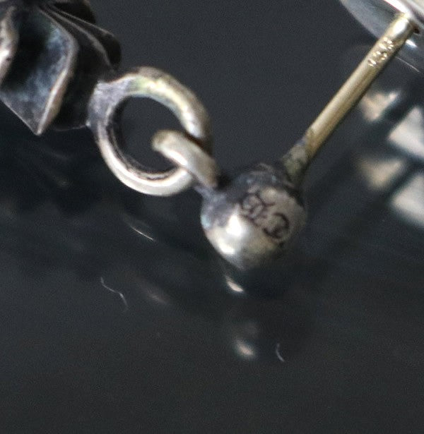 CHROME HEARTS Stacked CH Cross Drop Earrings Size ONE SIZE