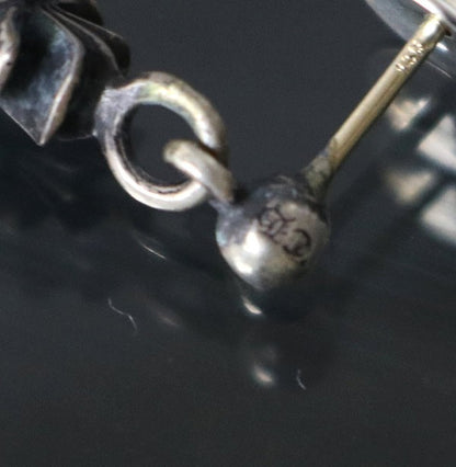 CHROME HEARTS Stacked CH Cross Drop Earrings Size ONE SIZE