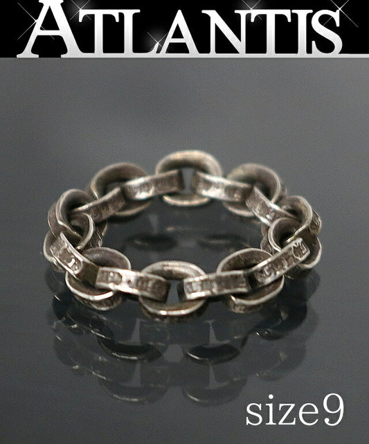 CHROME HEARTS Paper Chain Silver Ring Size ONE SIZE