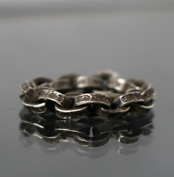 CHROME HEARTS Paper Chain Silver Ring Size ONE SIZE