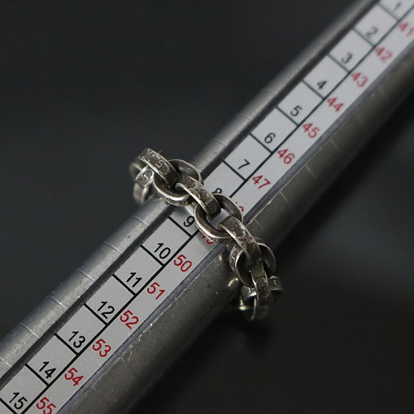 CHROME HEARTS Paper Chain Silver Ring Size ONE SIZE
