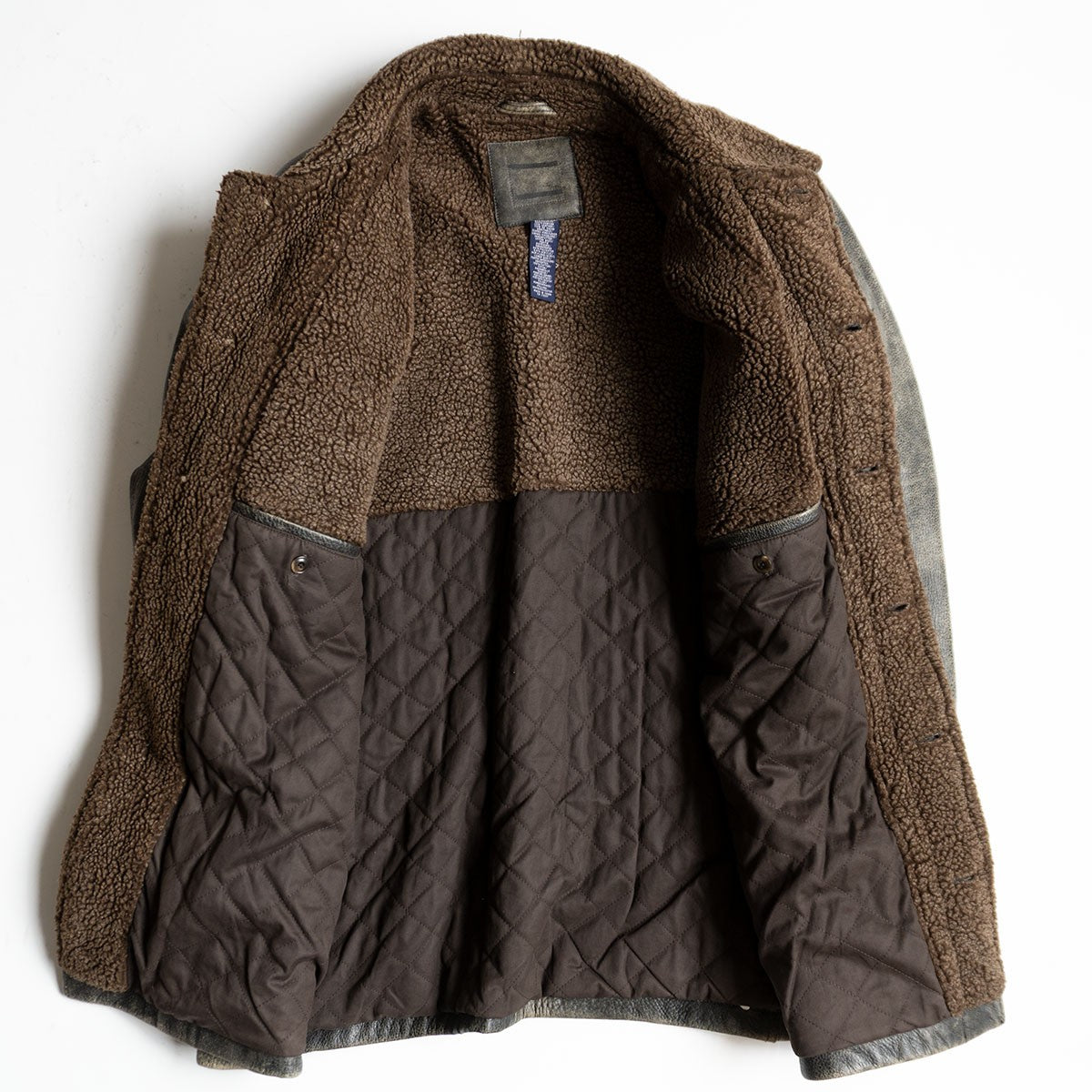 OLD GAP Distressed Shearling Jacket Size XL