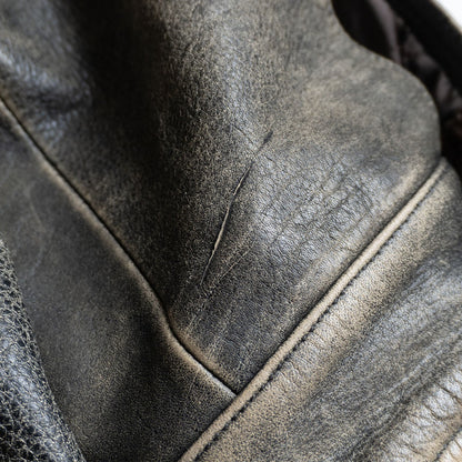 OLD GAP Distressed Shearling Jacket Size XL