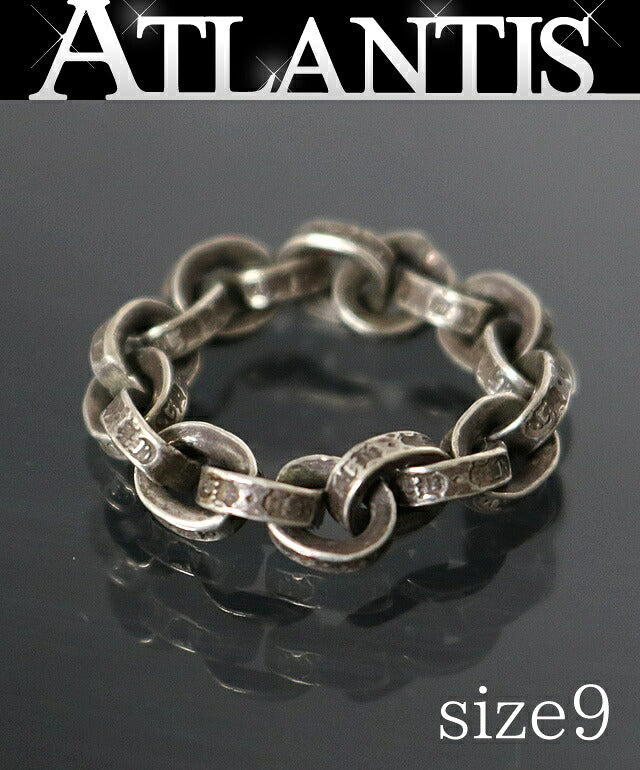 CHROME HEARTS Paper Chain Silver Ring Size ONE SIZE