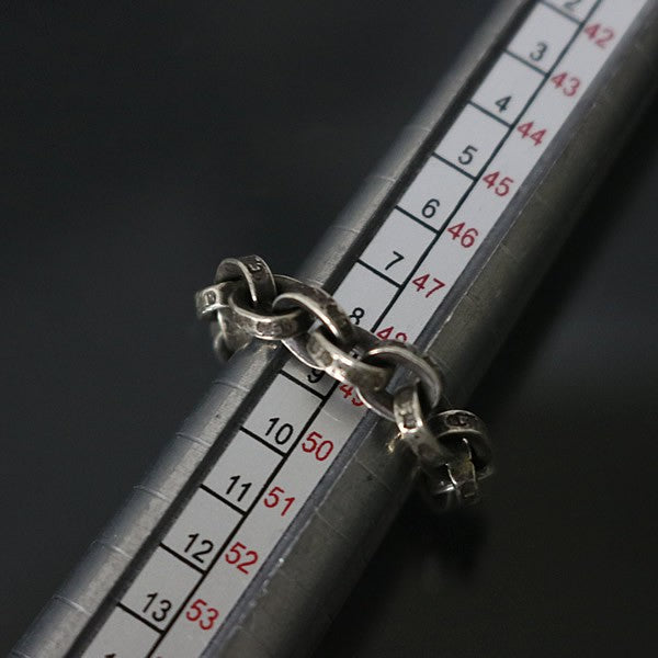 CHROME HEARTS Paper Chain Silver Ring Size ONE SIZE