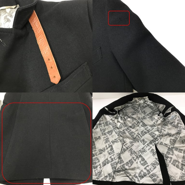Vivienne Westwood MAN Leica Era Black Coat Size 44