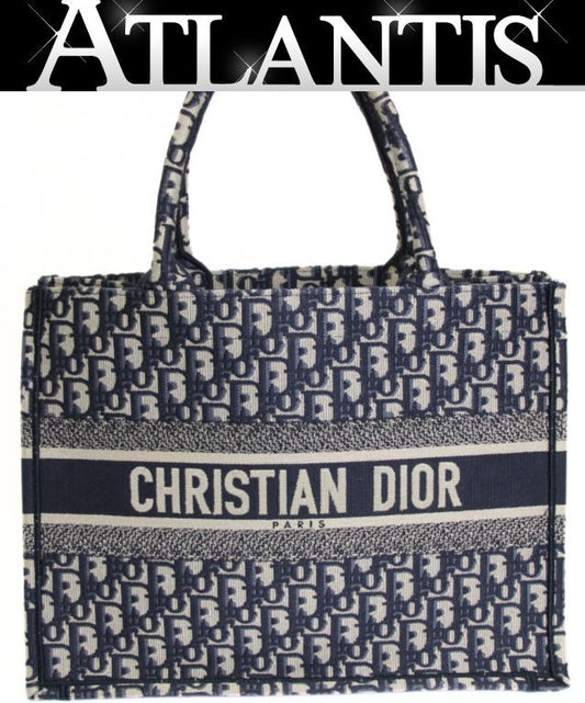 Christian Dior Oblique Jacquard Bag Navy Size ONE SIZE
