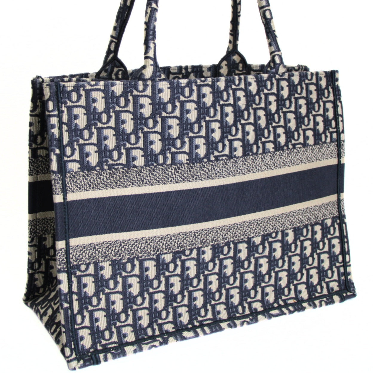 Christian Dior Oblique Jacquard Bag Navy Size ONE SIZE
