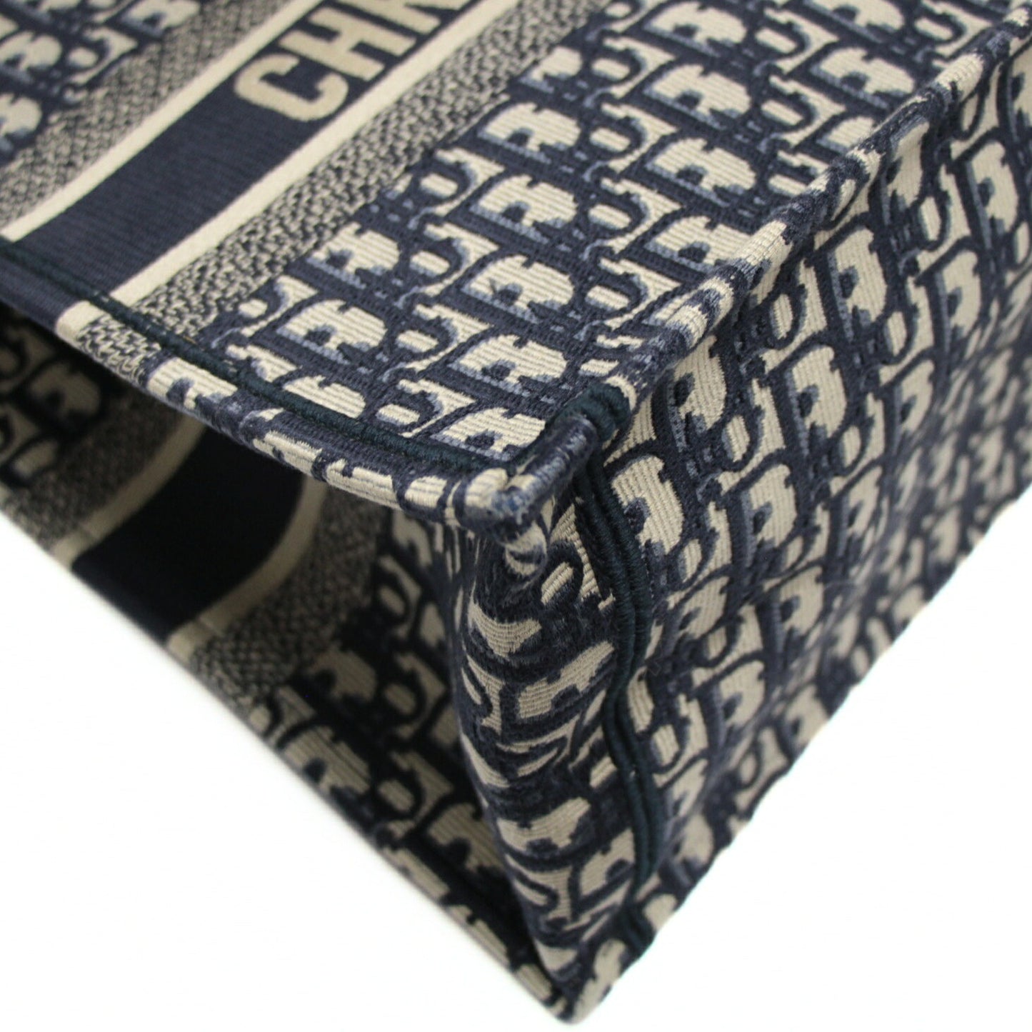 Christian Dior Oblique Jacquard Bag Navy Size ONE SIZE