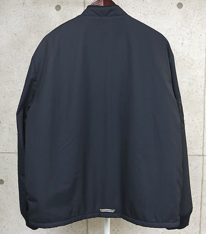 CHROME HEARTS COOBRA Nylon Boa Leather Jacket Navy Size XL