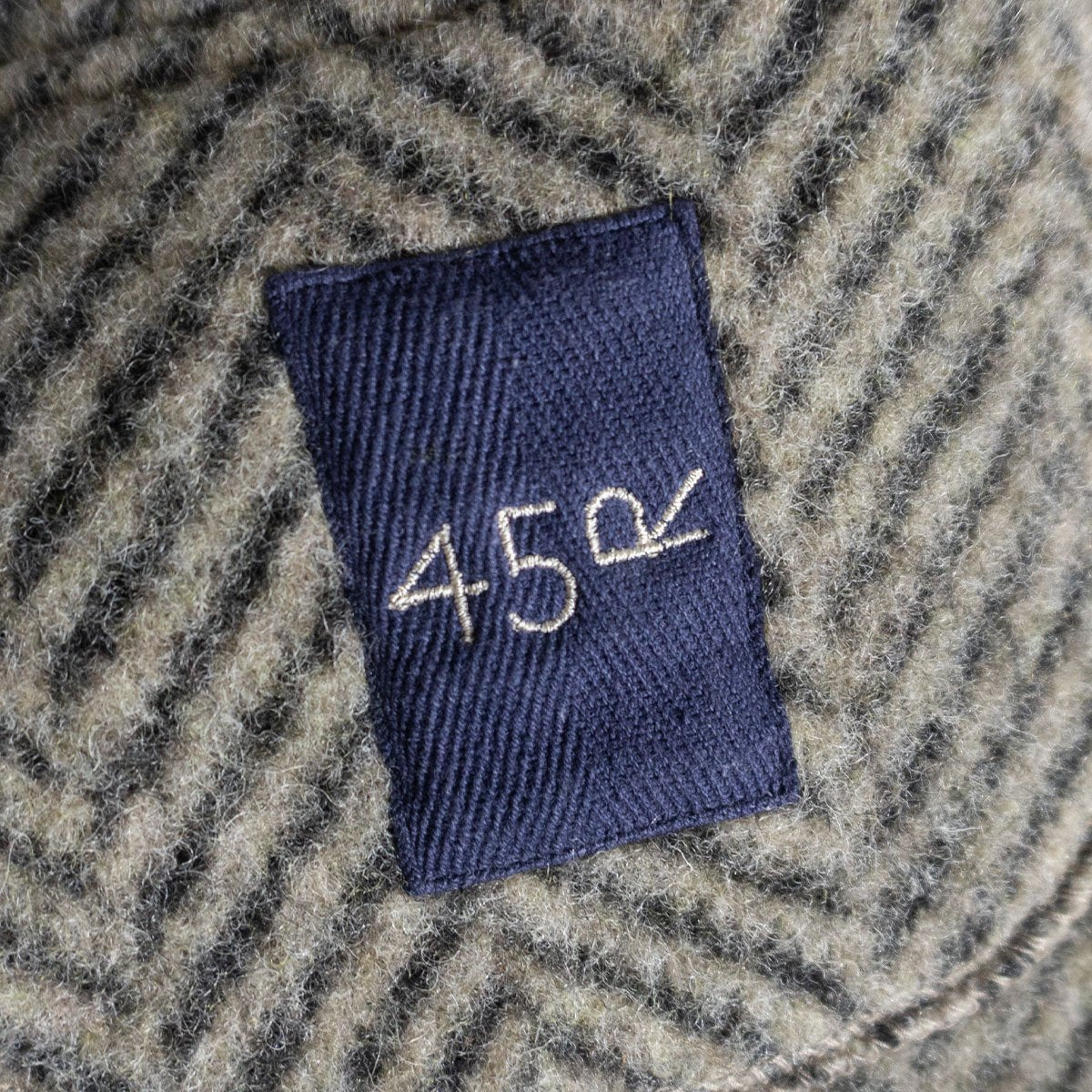45R Wool Herringbone Tweed Jacket Size M