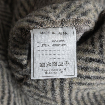 45R Wool Herringbone Tweed Jacket Size M